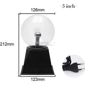 Stojací lampa Plazmová koule | neonová lampa - EU zástrčka pouze 5 palců