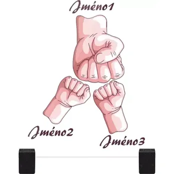 Fotokniha Plexisklo 10 mm Ručičky se jménem