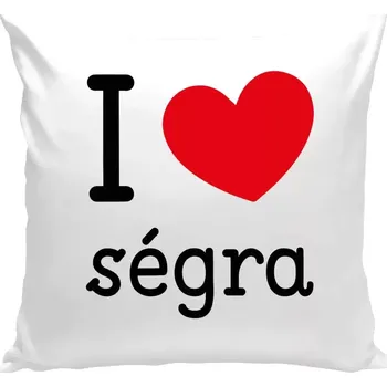 Polštář Polštář bílý 40x40 cm I love ségra