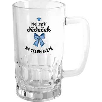 Sklenice Půllitr skleněný Nejlepší dědeček na celém světě
