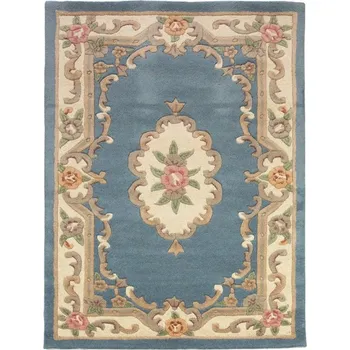 Hans Home Ručně všívaný kusový koberec Lotus premium Blue - 75x150 - doprava zdarma