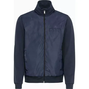 Pánská casual bunda PORSCHE DESIGN Athletic cardigan Budna s pletenými rukávy a stojáčkem tmavě modrá (Pohodlný kardigan Porsche Design vyrobený z vysoce kvalitního mixu materiálů.)