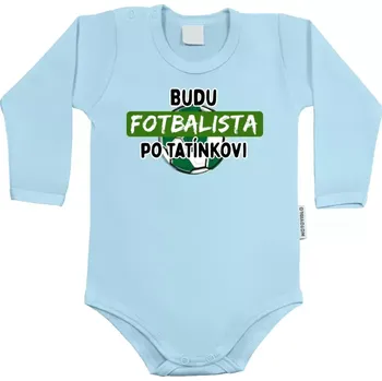 Kojenecký body Dětské body s dlouhým rukávem Budu fotbalista po tatínkovi