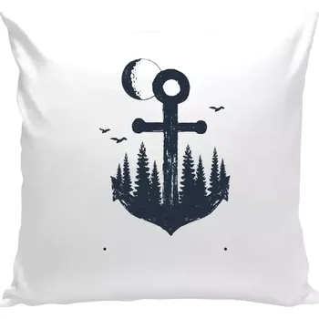 Polštář Polštář bílý 40x40 cm Kotva