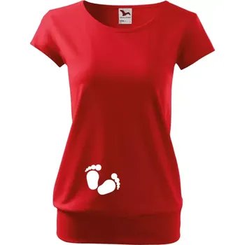 Těhotenské tričko Malfini City Nožičky