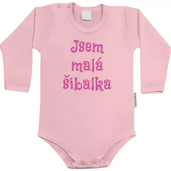 Kojenecký body Dětské body s dlouhým rukávem Jsem malá šibalka