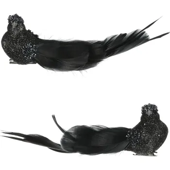 Vánoční dekorace Autronic Ptáček s klipem, 4ks v krabičce, cena za 1 krabičku - MO5017