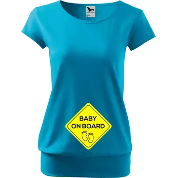 Těhotenské tričko Malfini City Baby on board - značka