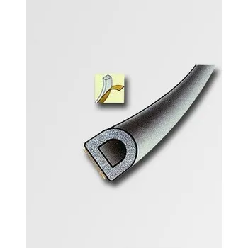 Těsnění do okna a dveří Těs. D-profil 9x8mm/2x50m samolepící expandované hnědé EPDM