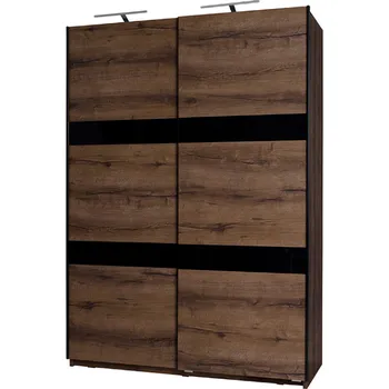 Šatní skříň Gib Šatní skříň 150 s posuvnými dveřmi Astor Dub monastery Zvolte osvětlení: bez osvětlení