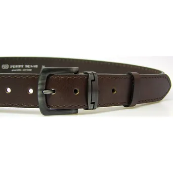 Opasek PENNY BELTS Kožený opasek 09-1-40 tmavě hnědý - 90 cm