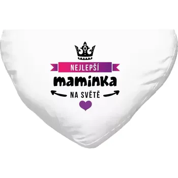Polštář Polštář srdce 40x35 cm Nejlepší maminka na světě