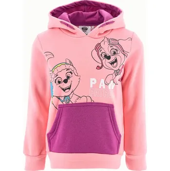 Dívčí mikina Paw Patrol světle růžová dívčí mikina Velikost: 98