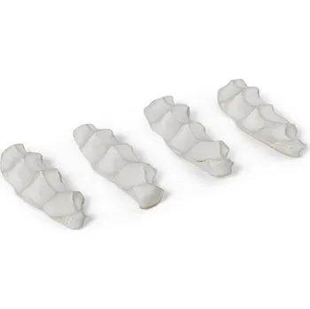 Úložný box Ferm Living, Podložky na příbory Serre lomená bílá 4 ks - Formadore