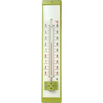 Domácí teploměr Venkovní teploměr smaltovaný, Světlezelený 500x95 mm