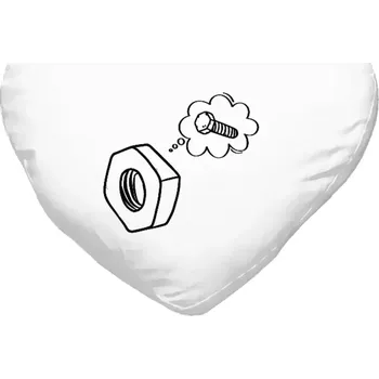 Polštář Polštář srdce 40x35 cm Matička - šroubek