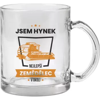 Hrnek 330 ml - skleněný Nejlepší v okolí - zemědělec