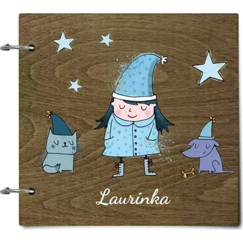 Fotokniha Dřevěné album se sponami Pohádka