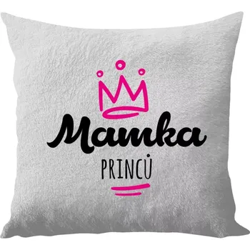 Polštář Polštář bílý 40x40 cm - dlouhý chlup Mamka princů