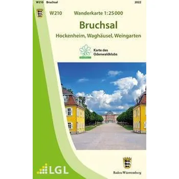Cestování Bruchsal Wanderkarte 1:25 000