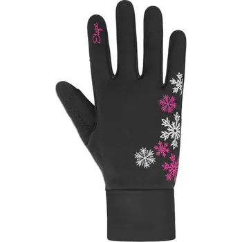 Sportovní chránič Dětské rukavice Etape PUZZLE WS, černá/růžová Velikost: 11-12Y