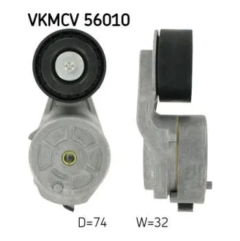 Rozvod motoru Napínací kladka pro SCANIA série 2, 4, P, G, R, T (1987-) - SKF 20096