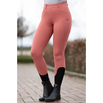Jezdecké kalhoty HKM Legíny Rosewood HKM, s gripem, dámské, rust coloured 38