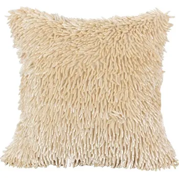 Povlak na polštářek Povlak na polštář SHAGGY 40x40 cm - krémový