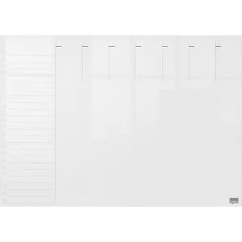 Kancelářský nábytek Plánovací tabule Home, akrylová, týdenní, nástěnná/ na stůl, A3, NOBO 1915615 Nobo