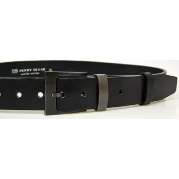 Opasek PENNY BELTS Kožený opasek 0860 černý - 85 cm