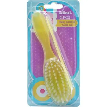 SCUNCI Kartáč a hřeben BABY SET