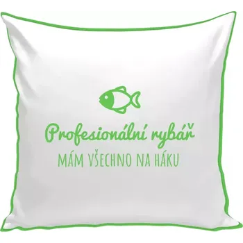 Polštář Polštář barevný 32x32 cm Profesionální rybář