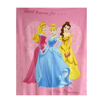 Dětská deka DISNEY Deka Fleecová 125x150cm PRINCESS