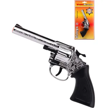 Dětská zbraň Recenze Wicke Western 0434-09 Ringo revolver na kapsle 8 ran stříbrný/černý