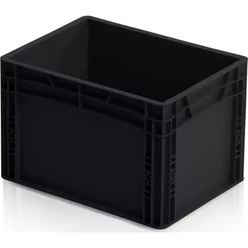 Přepravka na jídlo ESD Euro přepravka 40 cm × 30 cm × 27 cm, černá