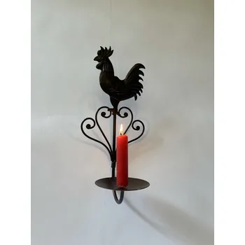 Svícen KOHOUT - NÁSTĚNNÝ JEDNOPLAMENNÝ SVÍCEN