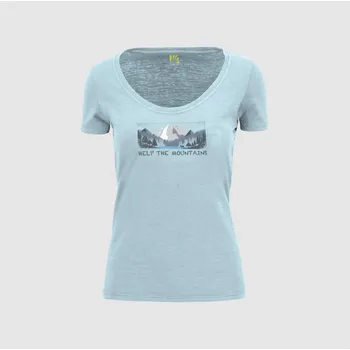 Dámské tričko KARPOS W Ambretta T-Shirt, Aquamarine velikost: S