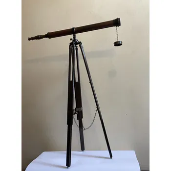 Dalekohled DALEKOHLED SE STATIVEM - MOSAZ A DŘEVO