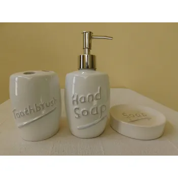 Dávkovač mýdla KOUPELNOVÝ PORCELÁNOVÝ SET - HAND SOAP