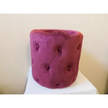 Taburet SAMETOVÝ TABURET - ČERVENÝ