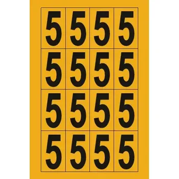 Arch 5, fólie, 16 ks na archu, 22 × 38 mm