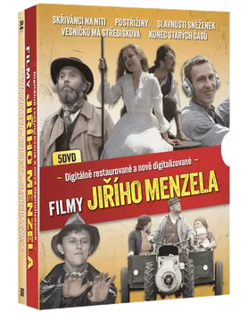 DVD film Filmy Jiřího Menzela Kolekce Digitálně restaurované a nově digitalizované (1969, 1981, 1983, 1986, 1990) 5 disků DVD