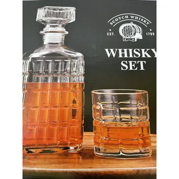 Sklenice WHISKY SET SKLO - KARAFA 6 x SKLENICE