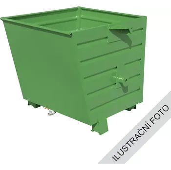 Popelnice Stohovatelný kontejner TRV s výpustí, zelená, nosnost 500 kg, 300 l