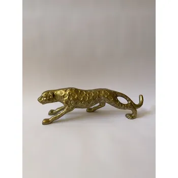 PANTER , PUMA, LEVHART - ZLATÁ KOVOVÁ SOCHA