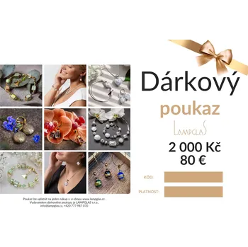 Dárkový potravinový koš Lampglas Dárková poukázka v hodnotě 2000 Kč/83,33 EUR