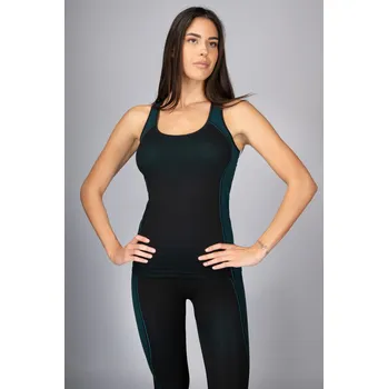 Active-Fit Dámská sportovní košilka se širokým ramínkem ACTVE.FIT Barva: Černá, Velikost: M/L