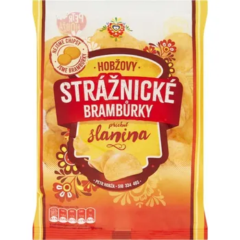 Slaná pochutina Strážnické brambůrky 60 g slaninové smažené (Hobža Strážnické slaninové brambůrky)