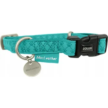 Obojek pro psa Zolux Mac Leather obojek tyrkysový