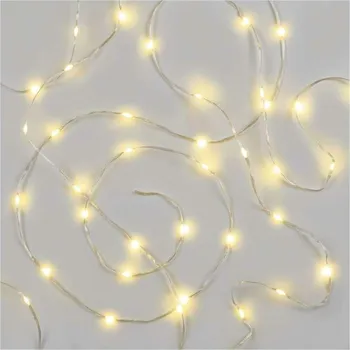 Vánoční osvětlení EMOS Drop D3AW16 řetěz 160 LED teplá bílá